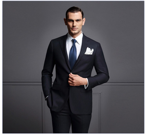 Custom Design Wedding Party Single Breasted V-neck Woven Male Formal Suits