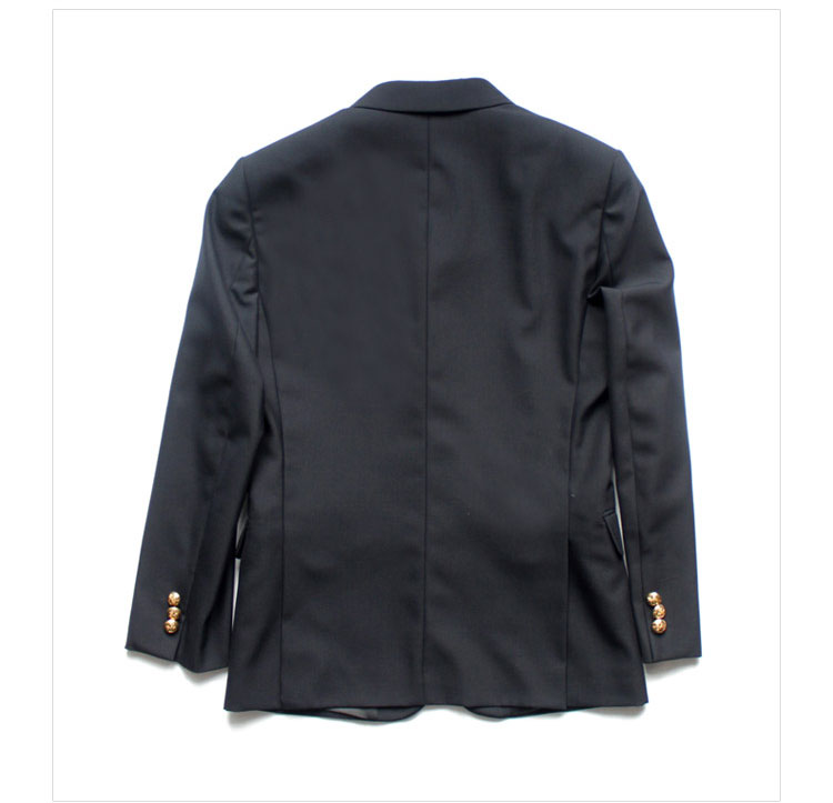 Wholesale Custom Winter Black Single Breasted School Uniform Blazer 