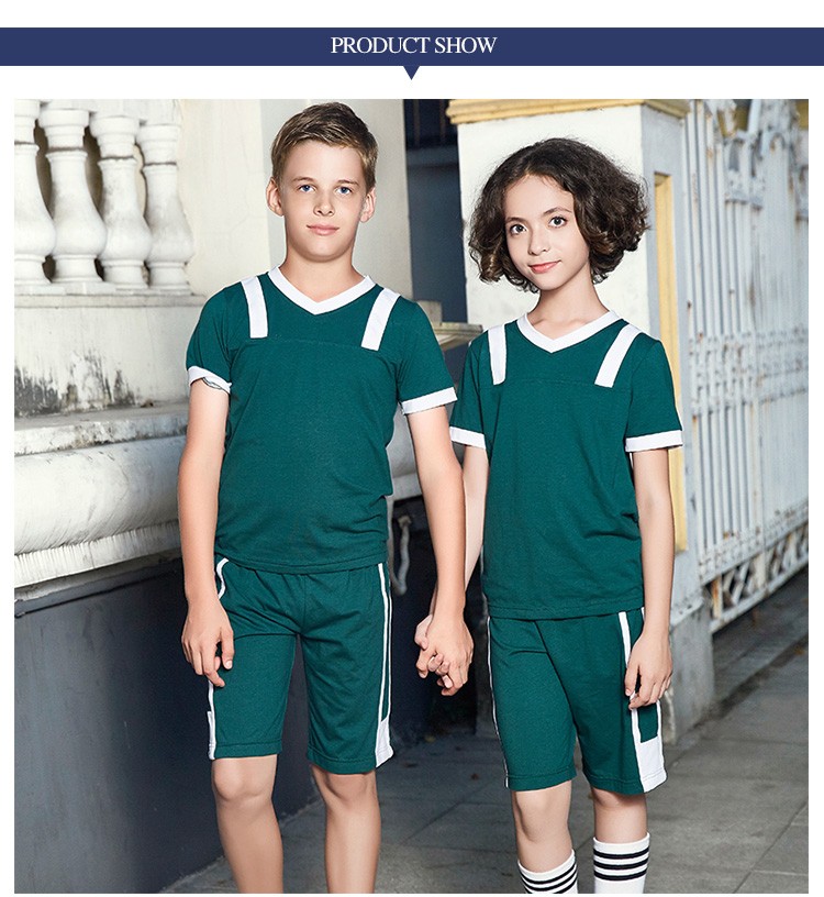  Summer Autumn Primary School Sportswear 100% Cotton School Uniform T Shirts