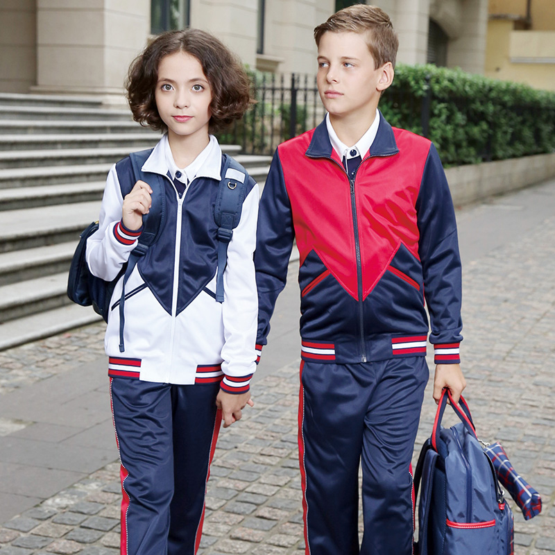 Hotsale Primary Sportswear School 100% Cotton /polyester Tracksuit School Uniform