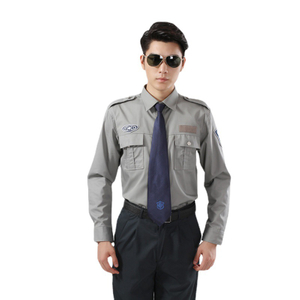 Custom Design Airport Male Security Guard Uniform Long Sleeve Shirts