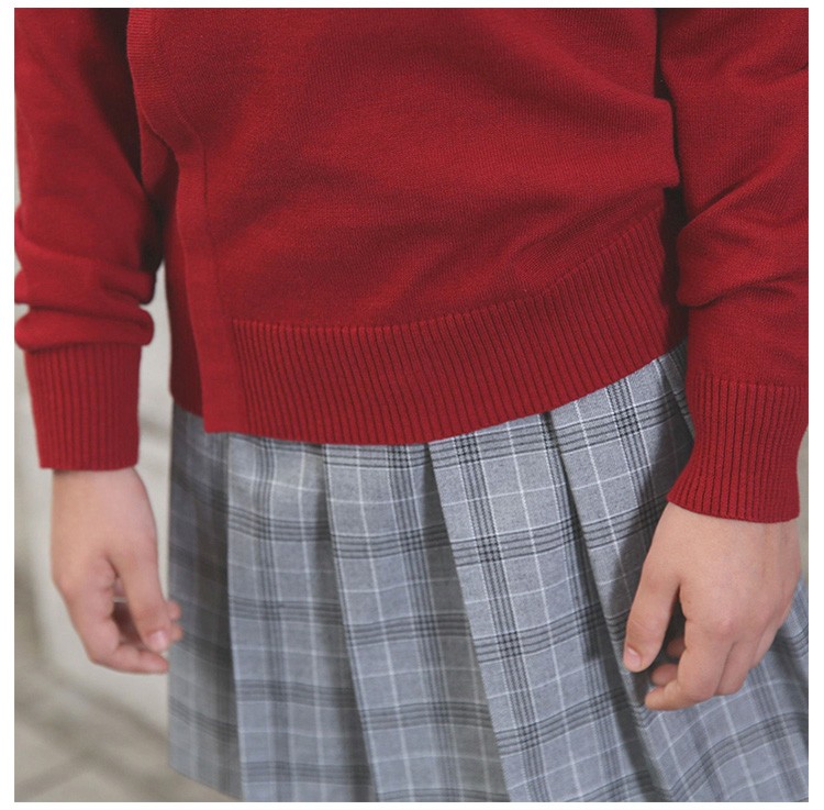 OEM Service Winter Spring Knitted Japanese School Uniform Cardigans Sweaters