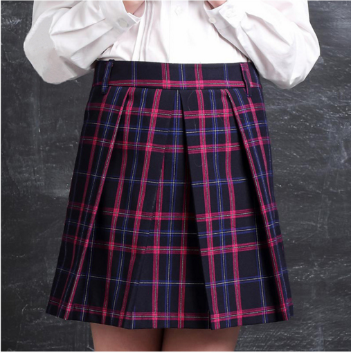 Fashion School Uniform Plaid Pleated Skirts Girls School Uniform