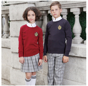 OEM Service Winter Spring Knitted Japanese School Uniform Cardigans Sweaters