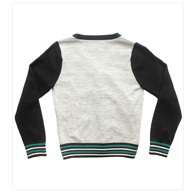 Wholesale Custom Winter Cardigan Sweater Uniforms Grey School Uniform Sweater