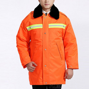 Custom Design Airport Male Security Solid Orange Color Guard Uniform Airport Male Security Guard Uniform with Reflective Strip