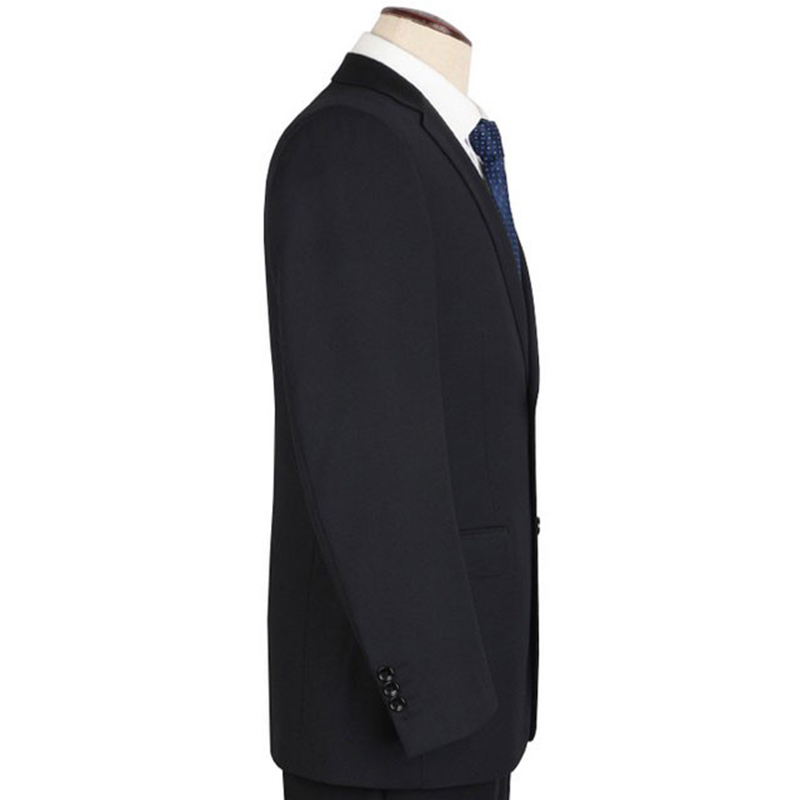 Custom Design Formal Business Man Single V-neck Breasted Dark Grey Suit