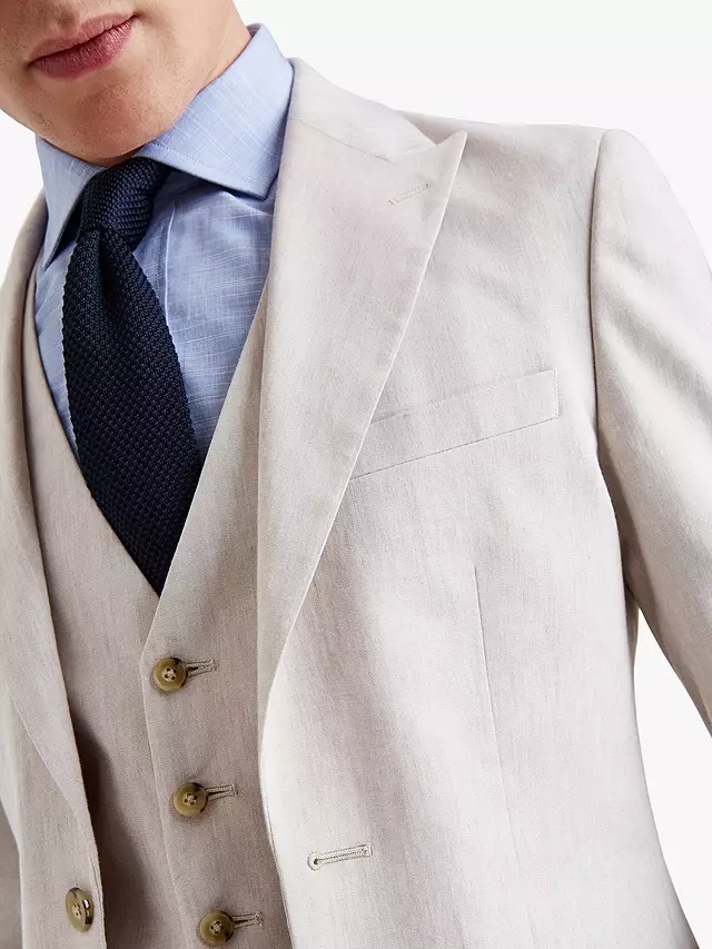 Custom Design Three Pieces V-neck Single Breasted White Wedding Men Suit